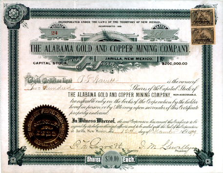 The Alabama Gold and Copper Mining Co., Pat F. Garrett